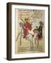 Alexander the Great Riding Bucephalus, Miniature from the History of Alexander the Great-null-Framed Giclee Print