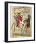 Alexander the Great Riding Bucephalus, Miniature from the History of Alexander the Great-null-Framed Giclee Print