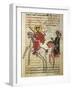 Alexander the Great Riding Bucephalus, Miniature from the History of Alexander the Great-null-Framed Giclee Print