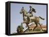 Alexander the Great Statue, Pella, Macedonia, Greece, Europe-Richardson Rolf-Framed Stretched Canvas