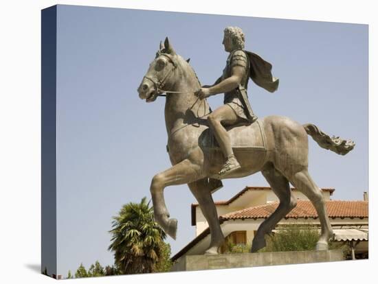 Alexander the Great Statue, Pella, Macedonia, Greece, Europe-Richardson Rolf-Stretched Canvas