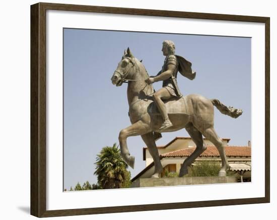 Alexander the Great Statue, Pella, Macedonia, Greece, Europe-Richardson Rolf-Framed Photographic Print