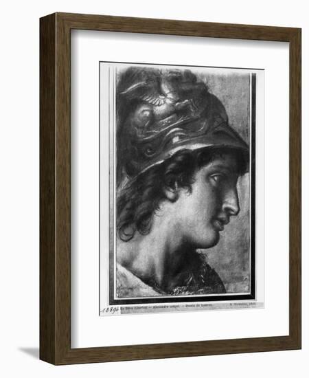 Alexander the Great, Study for the Painting 'The Tent of Darius' by Charles Le Brun in Versailles-Francois Verdier-Framed Premium Giclee Print