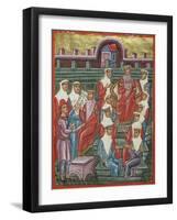 Alexander the Great Studying the War with the Persians-null-Framed Giclee Print