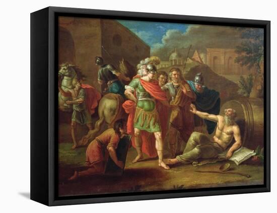 Alexander the Great Visits Diogenes at Corinth, 1787-Ivan Philippovich Tupylev-Framed Stretched Canvas