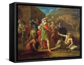 Alexander the Great Visits Diogenes at Corinth, 1787-Ivan Philippovich Tupylev-Framed Stretched Canvas