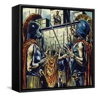 Alexander the Great Was the Son of Philip II of Macedonia-Jesus Blasco-Framed Stretched Canvas