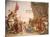 Alexander the Great with Darius' Family-Giambattista Tiepolo-Stretched Canvas