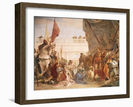 Alexander the Great with Darius' Family-Giambattista Tiepolo-Framed Giclee Print