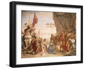 Alexander the Great with Darius' Family-Giambattista Tiepolo-Framed Giclee Print