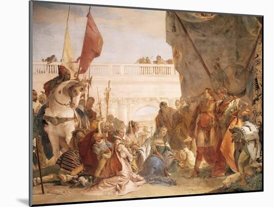 Alexander the Great with Darius' Family-Giambattista Tiepolo-Mounted Giclee Print