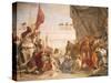 Alexander the Great with Darius' Family-Giambattista Tiepolo-Stretched Canvas