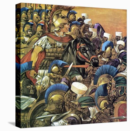 Alexander the Great-Richard Hook-Stretched Canvas