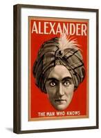 Alexander the Man who Knows Magic Poster-Lantern Press-Framed Art Print