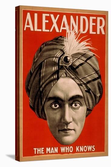 Alexander the Man who Knows Magic Poster-Lantern Press-Stretched Canvas