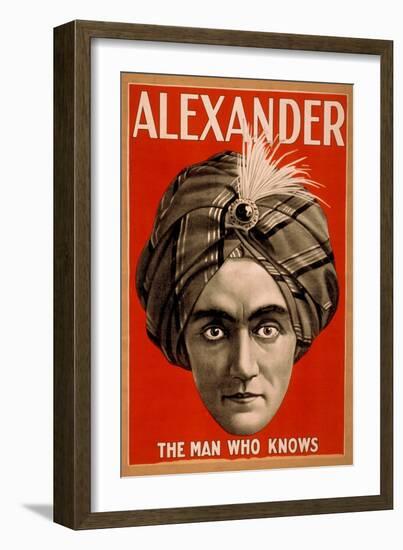 Alexander the Man who Knows Magic Poster-Lantern Press-Framed Art Print