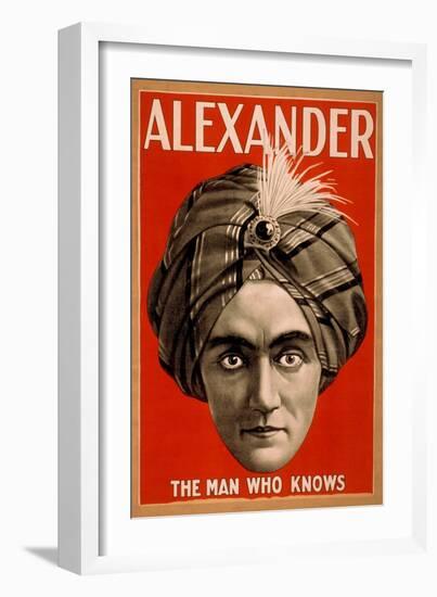 Alexander the Man who Knows Magic Poster-Lantern Press-Framed Art Print