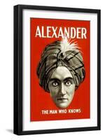 Alexander: The Man Who Knows-null-Framed Art Print