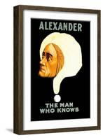 Alexander, The Man Who Knows-null-Framed Art Print