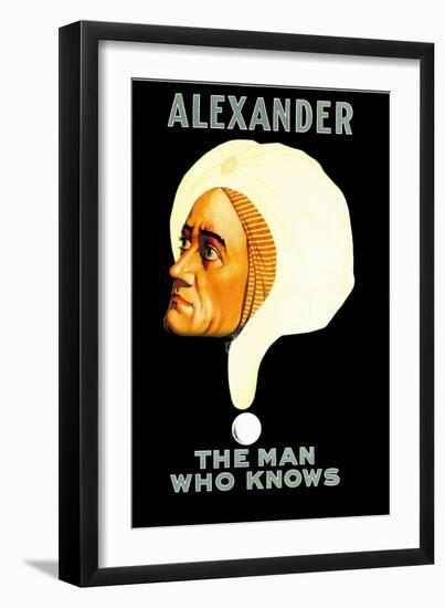 Alexander, The Man Who Knows-null-Framed Art Print