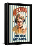 Alexander, The Man Who Knows-null-Framed Stretched Canvas