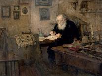 Portrait of Leo Tolstoy, 1909-Alexander Viktorovich Moravov-Giclee Print