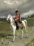 Study for a Portrait of Emperor Nicholas II, Chief of the Guard Hussar Regiment, C. 1908-Alexander Vladimirovich Makovsky-Giclee Print