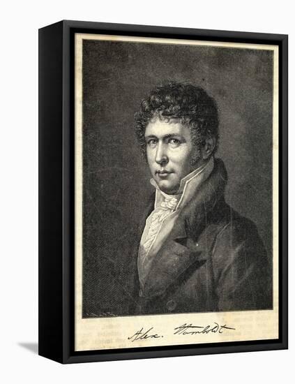 Alexander Von Humboldt German Scientist and Traveller Portrait Dated 18 April 1824-Steuben-Framed Stretched Canvas