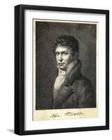 Alexander Von Humboldt German Scientist and Traveller Portrait Dated 18 April 1824-Steuben-Framed Art Print