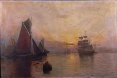 When the Boats Come Home, Skerries Beach, Evening, 1889-Alexander Williams-Laminated Giclee Print