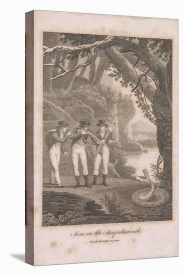 Alexander Wilson and companions on the Susquehanna, 1809-American School-Stretched Canvas
