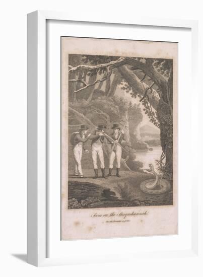 Alexander Wilson and companions on the Susquehanna, 1809-American School-Framed Giclee Print