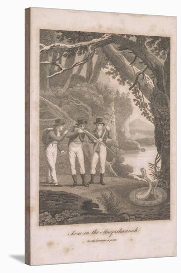 Alexander Wilson and companions on the Susquehanna, 1809-American School-Stretched Canvas