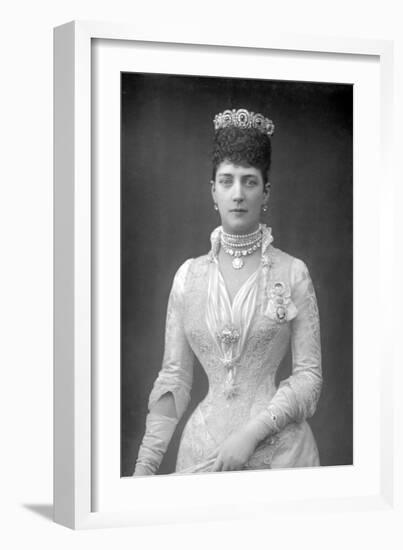 Alexandra (1844-192), Queen Consort of King Edward VII of Great Britain, C1890-null-Framed Photographic Print