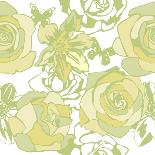 Floral Vector Texture-Alexandra_A-Art Print