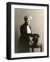 Alexandra Beketova-Blok, Russian Author and Translator, with Her Pet Dog, Early 19th Century-Karl August Fischer-Framed Photographic Print