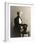 Alexandra Beketova-Blok, Russian Author and Translator, with Her Pet Dog, Early 19th Century-Karl August Fischer-Framed Photographic Print