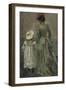 Alexandra Thaulow with Ingrid, 1895 oil on board-Fritz Thaulow-Framed Giclee Print