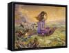 Alexandras Flight Of Wonders-Josephine Wall-Framed Stretched Canvas