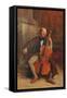 Alexandre Batta, the Cellist, 1855-Jean-Louis Ernest Meissonier-Framed Stretched Canvas