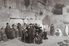 Le mur des lamentations à Jérusalem-Alexandre Bida-Giclee Print