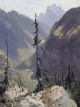 Route du Grimsel, canton de Berne dit aussi Un orage dans les montagnes-Alexandre Calame-Stretched Canvas