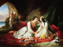 Byron as Don Juan, with Haidee, 1831-Alexandre Colin-Mounted Giclee Print