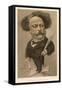 Alexandre Dumas Fils French Writer-Andr? Gill-Framed Stretched Canvas