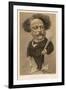 Alexandre Dumas Fils French Writer-Andr? Gill-Framed Premium Giclee Print