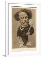 Alexandre Dumas Fils French Writer-Andr? Gill-Framed Art Print