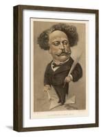 Alexandre Dumas Fils French Writer-Andr? Gill-Framed Art Print