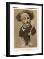 Alexandre Dumas Fils French Writer-Andr? Gill-Framed Art Print