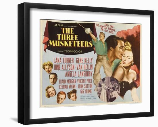 Alexandre Dumas' the Three Musketeers, 1948, "The Three Musketeers" Directed by George Sidney-null-Framed Giclee Print