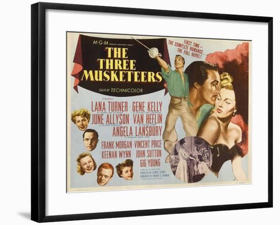 Alexandre Dumas' the Three Musketeers, 1948, "The Three Musketeers" Directed by George Sidney-null-Framed Giclee Print